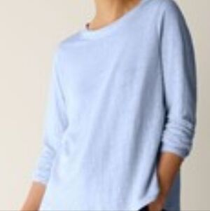 Eileen Fisher Organic Linen Long Sleeve Tunic Small